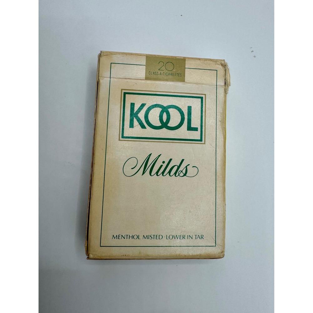 KOOL Playing Cards Vintage Green Milds Menthol Tobacco Promo Deck Missing Ace ♣️